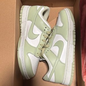 Nike Mint Green and White Sneakers